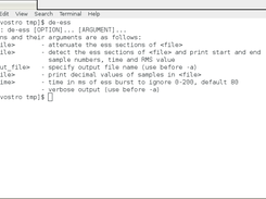 Program options and arguments