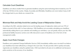 Deadlines.com Screenshot 1