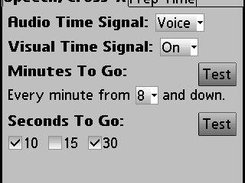 Time signal configuration dialog