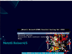 Metztli Reiser5 netboot installer initial splash