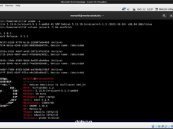 Metztli Reiser5 first boot shows reiser4 sfrn 5 formatted root file system and reiser4progs 2.0.5 utilities