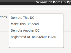 Debian-Manager GUI - Domain Operations