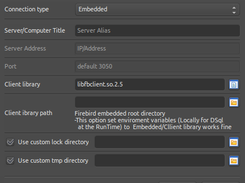 Debio-Sql, Add machine as Server/Embedded