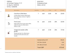 Debitoor Sample Invoice Template