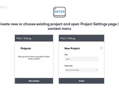 Create new or choose existing project and open Project Settings page in context menu.