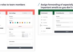 Assign roles to team members. Assign forwarding of especially important emails so you don't miss.