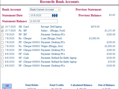 Bank Reconciliation Form