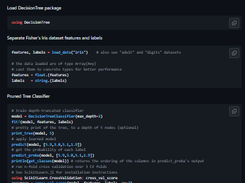 DecisionTree.jl Screenshot 1