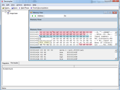 Disassembly of M68k Hunk executable. Disassembled executable code in red, data in blue. Users can mark memory ranges and specify the relevant data type.