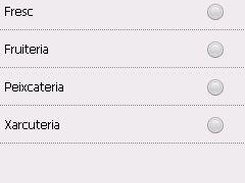Pantalla categories
