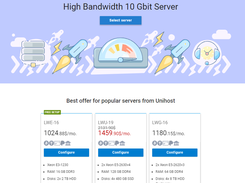 High Bandwidth 10 Gbit Server