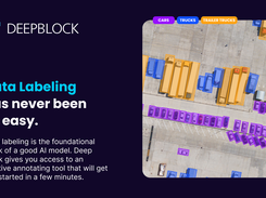 Data labeling is the foundational block of a good AI model. Deep Block gives you access to an intuitive annotating tool that will get you started in a few minutes.