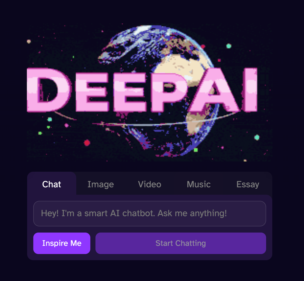 DeepAI Screenshot 1