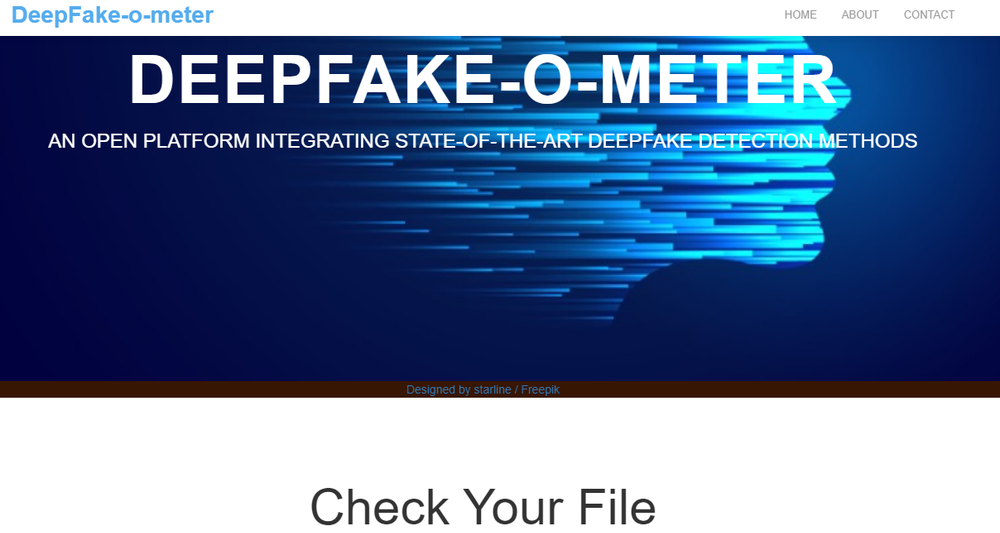 DeepFake-o-meter Screenshot 1