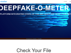 DeepFake-o-meter Screenshot 1