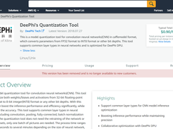 DeePhi Quantization Tool Screenshot 1