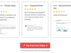 DeepRFP Testimonials 2