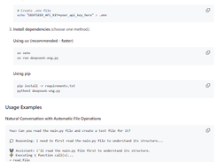 DeepSeek Engineer v2 Screenshot 1