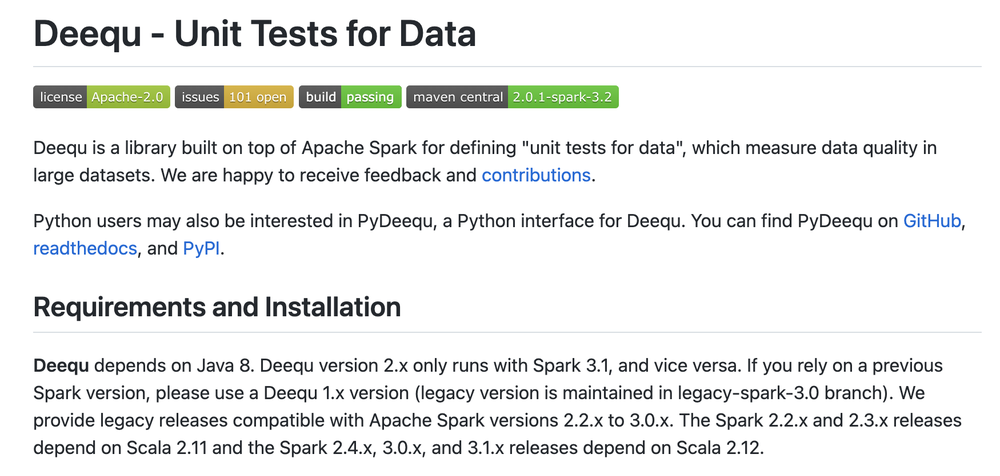 Deequ Screenshot 1