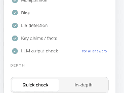 Verification settings — Choose exactly what gets checked