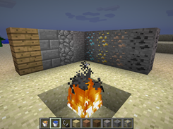 Default Ores, Blocks, and Fire