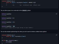Defaults Screenshot 1