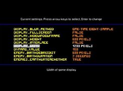 Defence Condition options screen