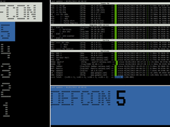 DEFConMon in console mode (multi-console display)