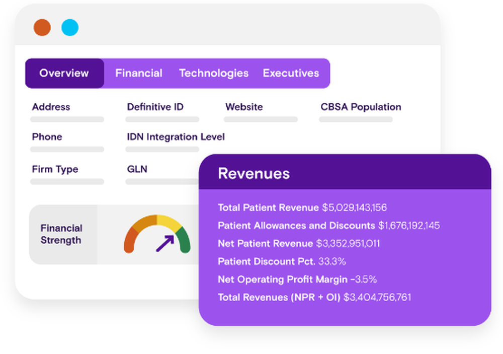 Definitive Healthcare Screenshot 1