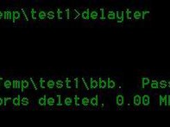 Delayter deletes a file (bbb) overdue for deletion