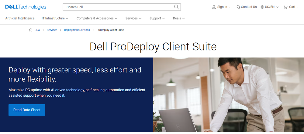 Dell ProDeploy Screenshot 1