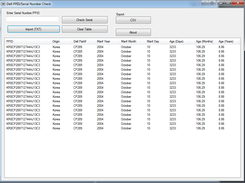 Dell PPID/Serial Number Validator Screenshot 1