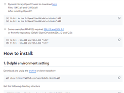 Delphi-OpenCV Screenshot 1