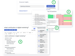 DemandJump automatically identifies competitive gaps and opportunities. Then, with one-click SEO-based content outlines, you know exactly what content to create the keywords to include.