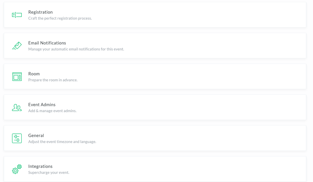 Customize Your Event