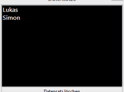 Die Datensatzliste