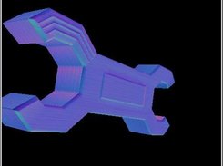 The Generated Normal-Map Previewed without Lighting