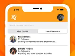 Screenshot showing "Most Popular" and "Latest Members" in the DENREI app