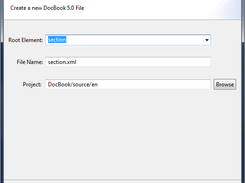 DocBook New File Wizard