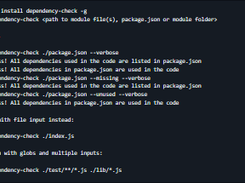 dependency-check Screenshot 1