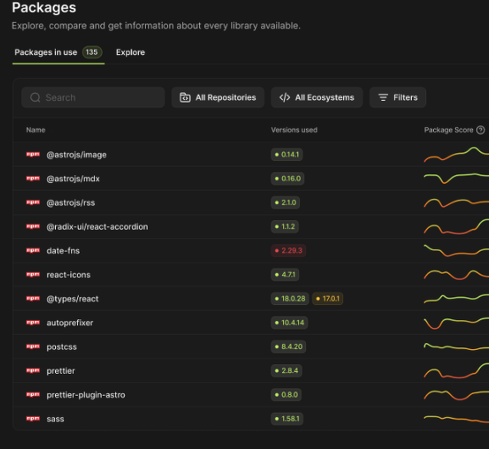 DepsHub Screenshot 1