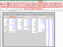 Deriscope Creation in Excel of a SOFR OIS Yield Curve