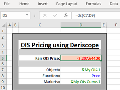 SOFR OIS Pricing in Excel using Deriscope