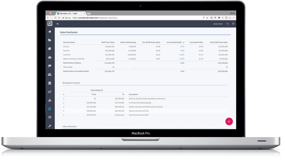 Derivatas Platform Screenshot 1