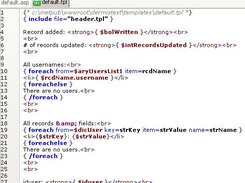 SQL Test using Dermis - default.tpl