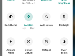 Settings panel extended