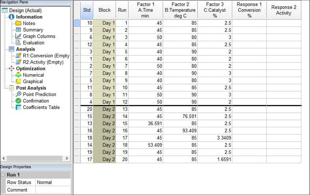 Design-Expert Screenshot 1