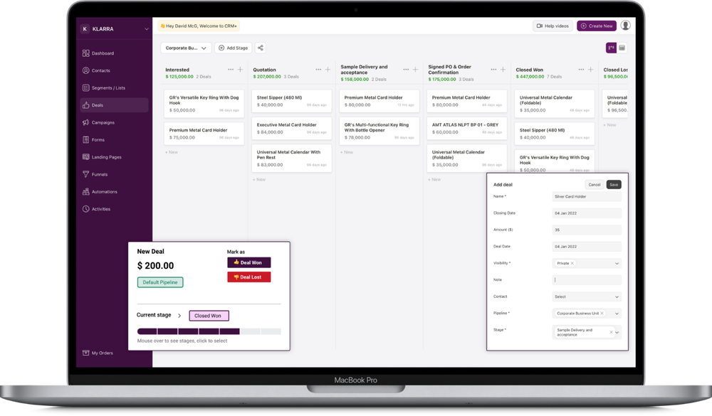 Deskera CRM Screenshot 1
