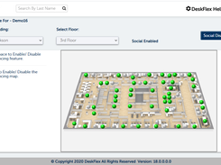 DeskFlex Social Distancing Feature