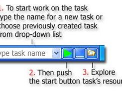 How to start work on task with the DesktopBrain application